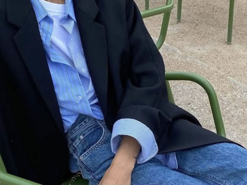 Straight leg denims or a breton striped top is a classic look that really never dates