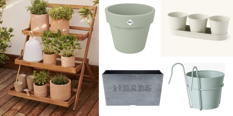 Choosing the right containers is essential for your herbs to grow from outdoor units to indoor pots