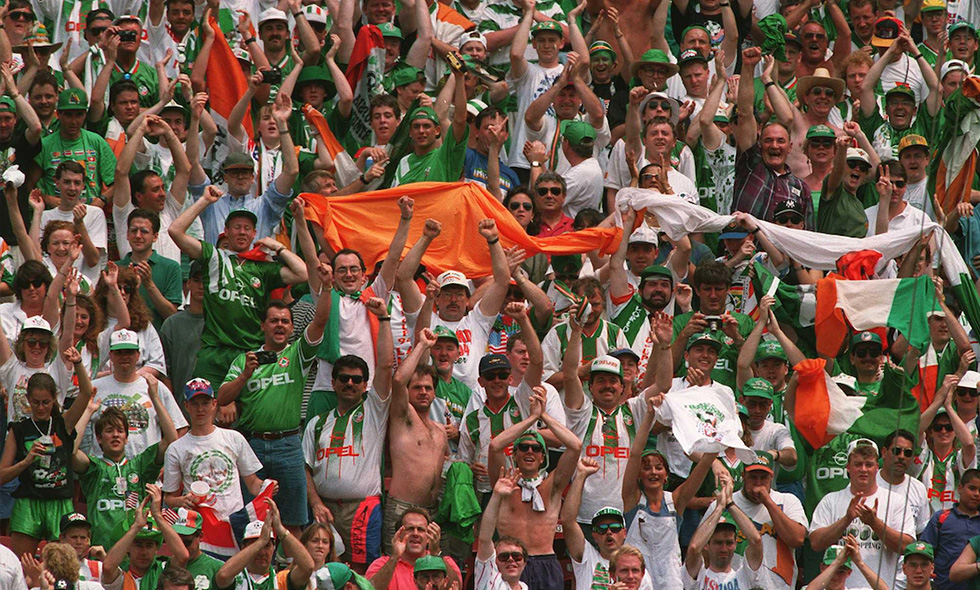 Irish fans at the world cup in the US in 1994